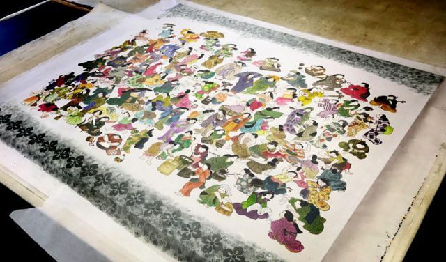 掛軸　表装　絵画教室　太子町